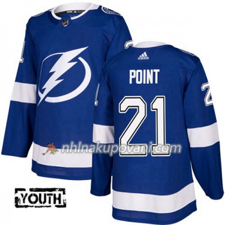 Tampa Bay Lightning Dresy Brayden Point 21 Adidas 2017-2018 Modrá Authentic - Dětské Tampa Bay Lightning Dresy Brayden Point 21 Adidas 2017-2018 Modrá Authentic - Dětské